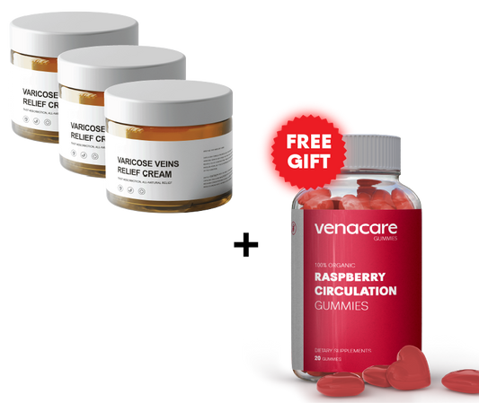 3x VaricoseCream™ (75% OFF + FREE Supplement Gummies)