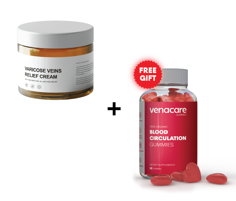 1x VaricoseCream™ (+1 FREE Supplement Gummies)