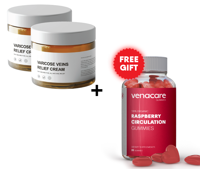 2x VaricoseCream™ (70% OFF + FREE Supplement Gummies)